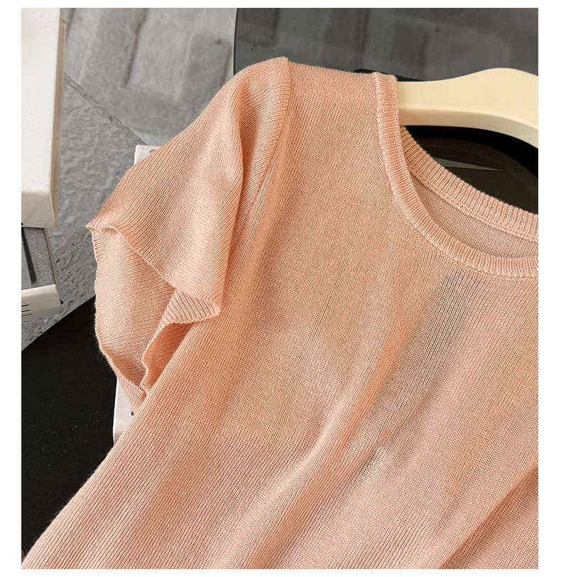 Women's Clothing Women's Summer New Casual Sports Fashion Suit Round Neck Back Tie Hollow Short Sleeve Denim Pants Two Piece Suit_mkmklike.com