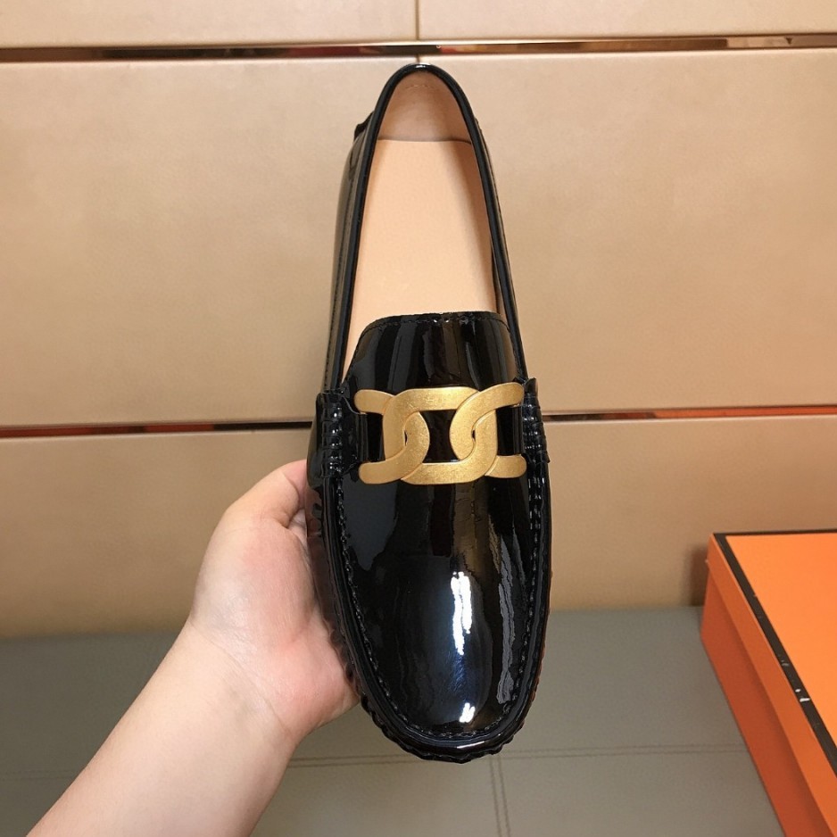 Damen Slipper Aus Lackleder Mit Schnalle Flache Freizeitschuhe_voghion.com