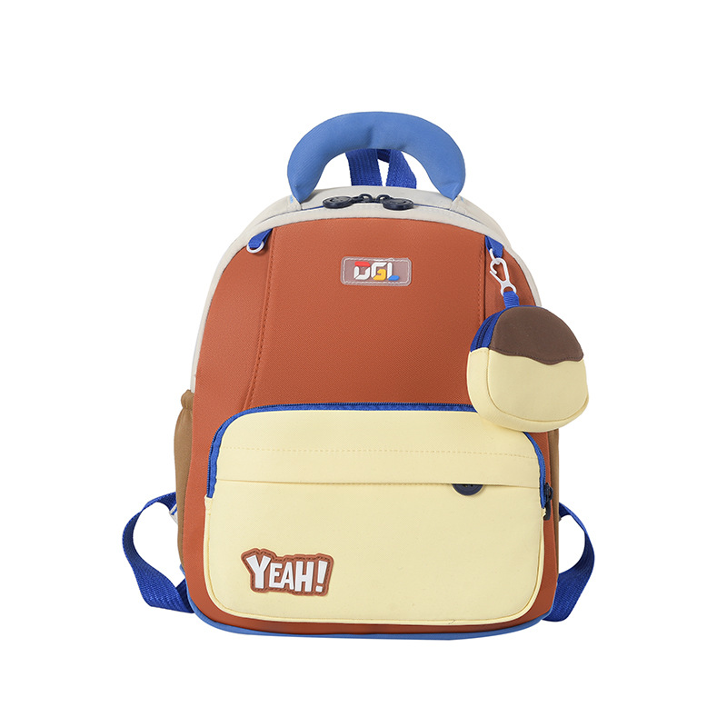 Mochila de clase de estudiantes de primaria de gran capacidad, nueva mochila coreana para niños y niñas, mochila infantil de color contrastante de moda transfronteriza
