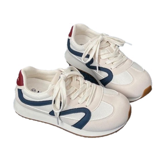 Azul Gump zapatos de entrenamiento de mujer 2025 nuevo tipo de soleas gruesas casuales de malla transpirables zapatos deportivos ligeros de verano y otoño