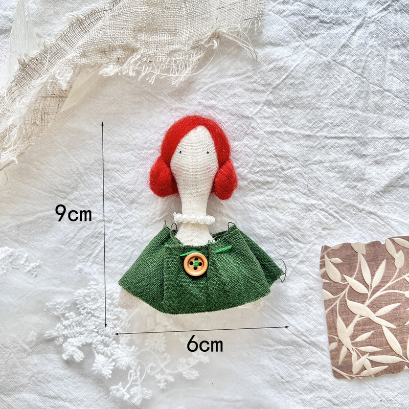 布艺棉麻娃娃头DIY饰品配件 日系眼镜女孩服装配饰鞋袜充棉辅料|undefined
