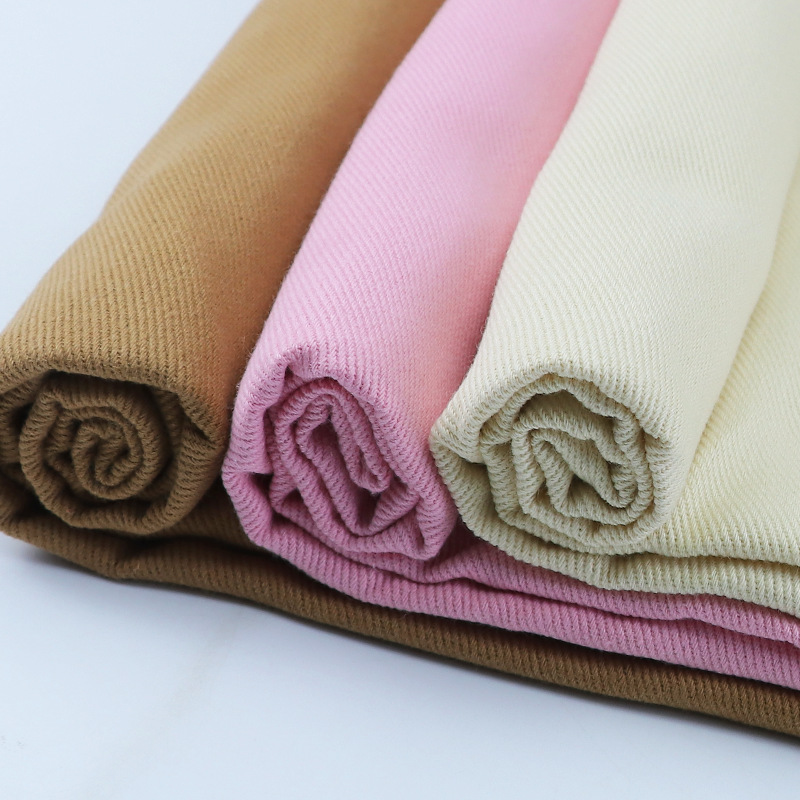 10 lavado de arena de algodón lavado sarga de algodón hilado Tarjeta de tela primavera y verano casual equipaje abrigo pantalones de tela