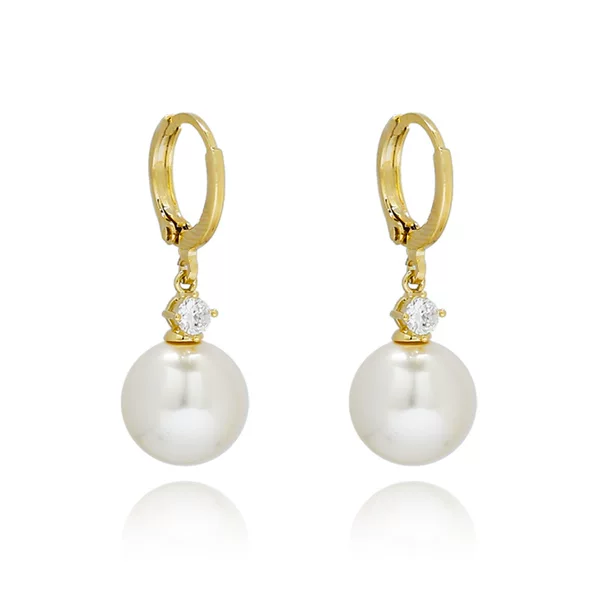 Star-Inspired Hot-Selling New Product 2026 Romantic Round Water Drop Bead Earrings Gentle Temperament Women's High-End Earrings