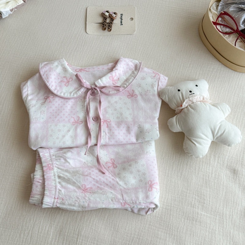 女童家居服套装25秋卡通女童韩系家居服宝宝宽松可爱印花睡衣批发|undefined