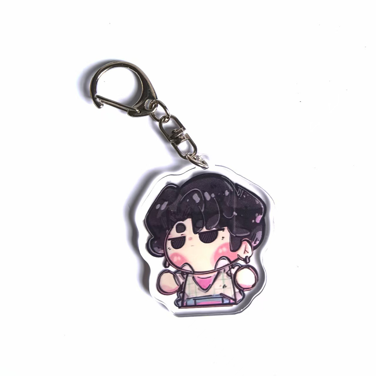 KPOP Caza de brujas perimetral llavero acrílico colgante bolso escolar de alto valor bonito decoración pequeño regalo