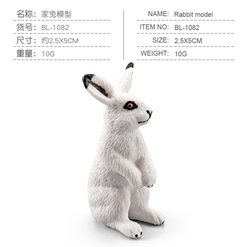 Simulación Granja modelo de juguete mini pollo pato ganso ganado ovejas aves de corral modelo Pequeño Animal Modelo En Miniatura Traje transfronterizo