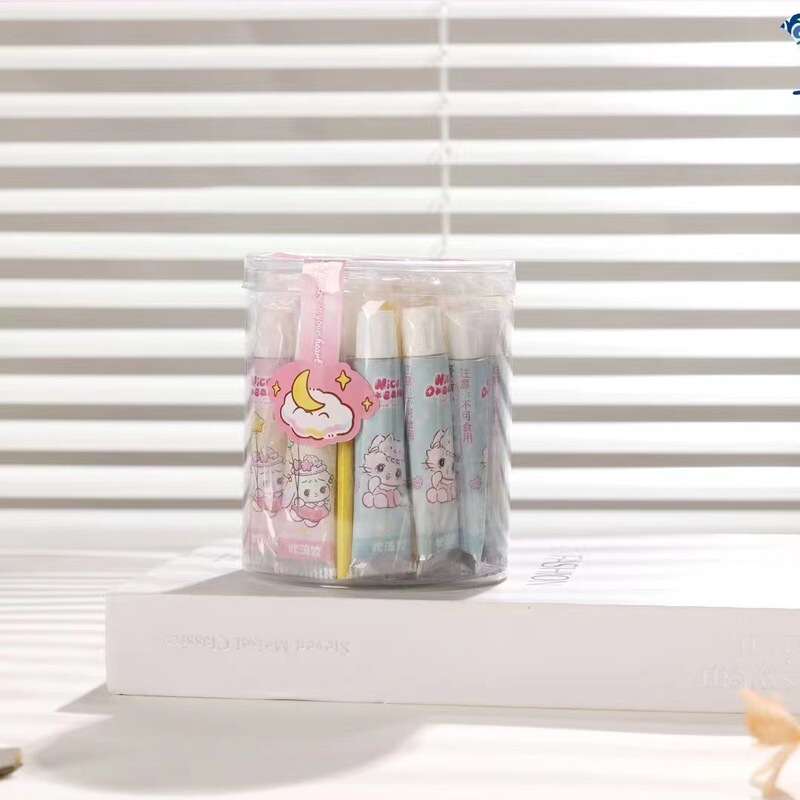 Qingyifang MOLLY Star Dream Edge Barrel Blowing Glue Bubble Glue Creative Cartoon Nostalgic Toys Blowing Glue