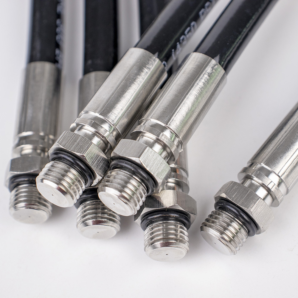 Tubo de alta presión de buceo HOTDIVE tubo de presión residual colgante lateral tubo de alta presión de longitud ajustable tubo corto de garganta corta