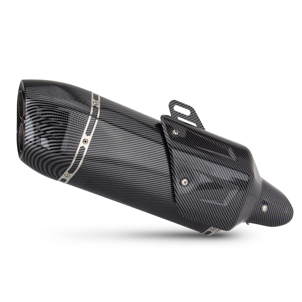 Universal Motorcycle Exhaust Pipe Modification Ninja400 R6 Cbr500 S7 Full Carbon Fiber Large Displacement Tailpipe