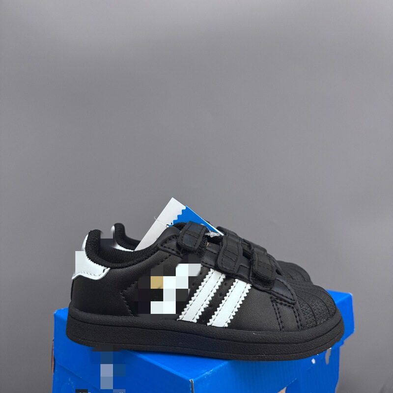 Shell-Toe Children's Magic Tape Sneakers Versatile Casual Shoes for Boys and Girls Putian Low-Top Sneakers