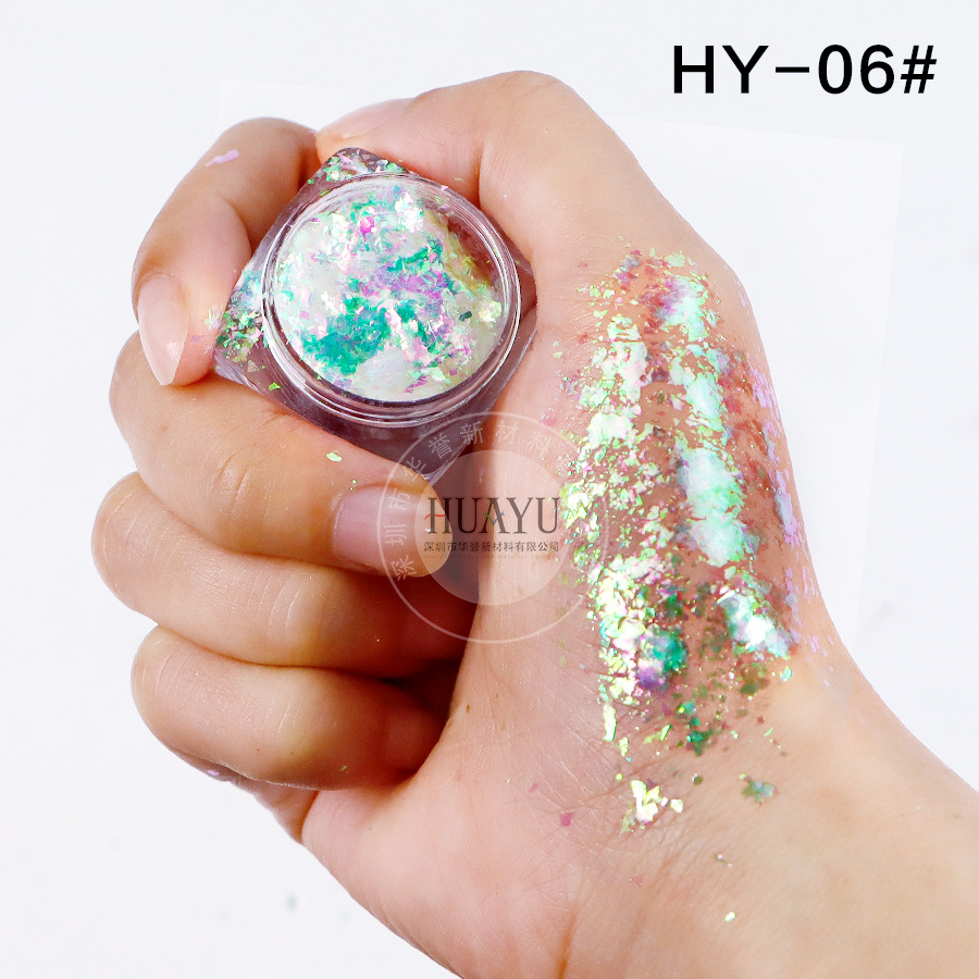 Explosiva transfronteriza camaleón óptico película gruesa Yunjin rosa arco iris estrella camaleón película gruesa ópalo rosa nail art sombra de ojos