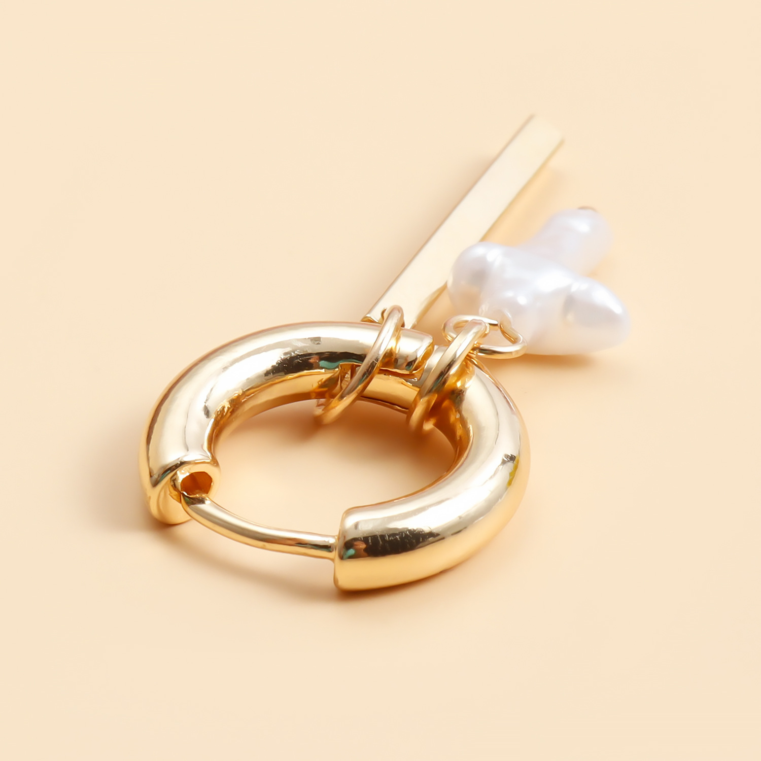 10g Weight Alloy Ear Needle Material Earrings Classification 1 Pair Quantity Holiday, Daily Occasion Alloy Material Geometric, Cross Pattern Women's Gender Plating Design Casual, Simple Style Style 1 Pair Casual Simple Style Geometric Cross Plating Alloy Earrings 19