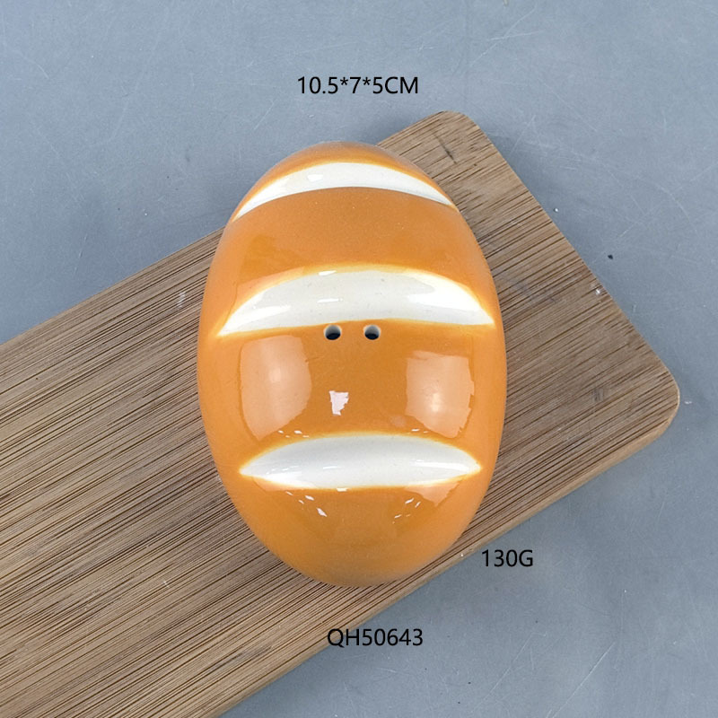 Personalizable creativo encantador cerámico simulado croissants pan picerella artesanía cerámica exquisita de alto valor facial