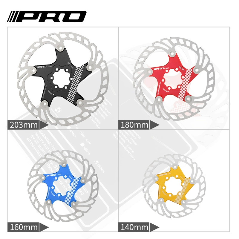 Кроссовий диск для велосипеда Cross -border IIIPRO PRO плавающий тормозной диск 140/160/180/203мм шестигранная пластина