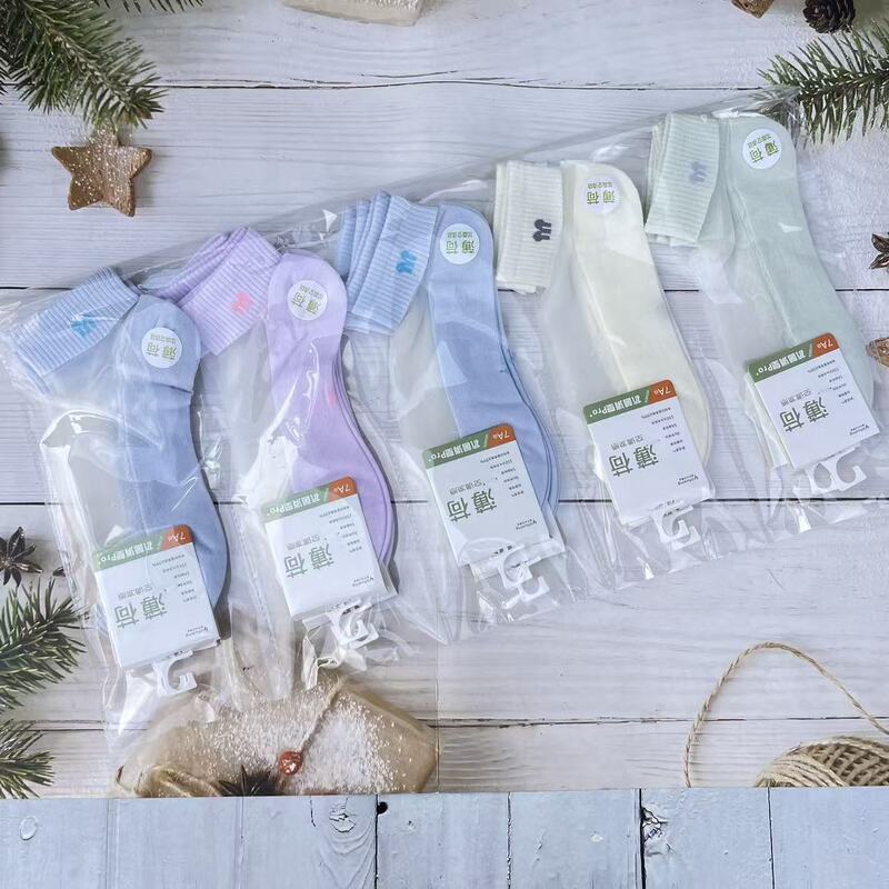 New crystal cotton bottom ice feeling socks spring and summer small fresh combed cotton ultra-thin breathable sweat-absorbent low waist non-slip boat socks New crystal cotton bottom ice feeling socks spring and summer small fresh combed cotton ultra-thin breathable sweat-absorbent low waist non-slip boat socks