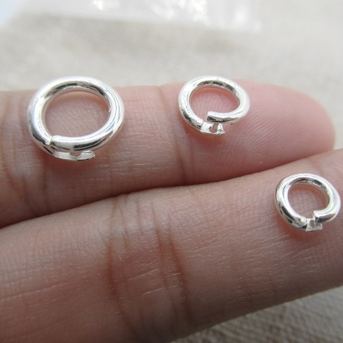 s925 sterling silver live buckle silver ring circle open buckle pendant pendant buckle bracelet necklace live buckle handmade DIY