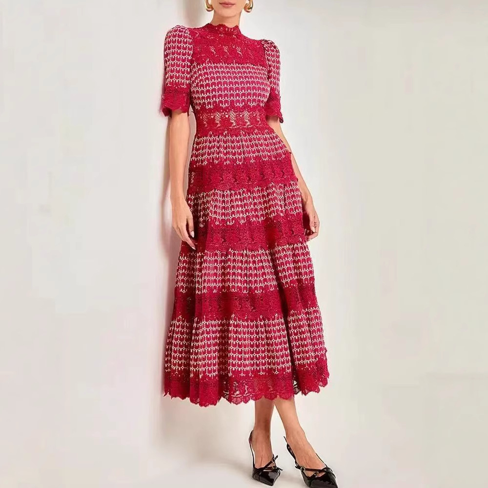Fresh elegant summer lace dress