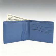 跨境wallet防盗刷多卡位钱夹双折休闲短款多功能轻修真皮男士钱包