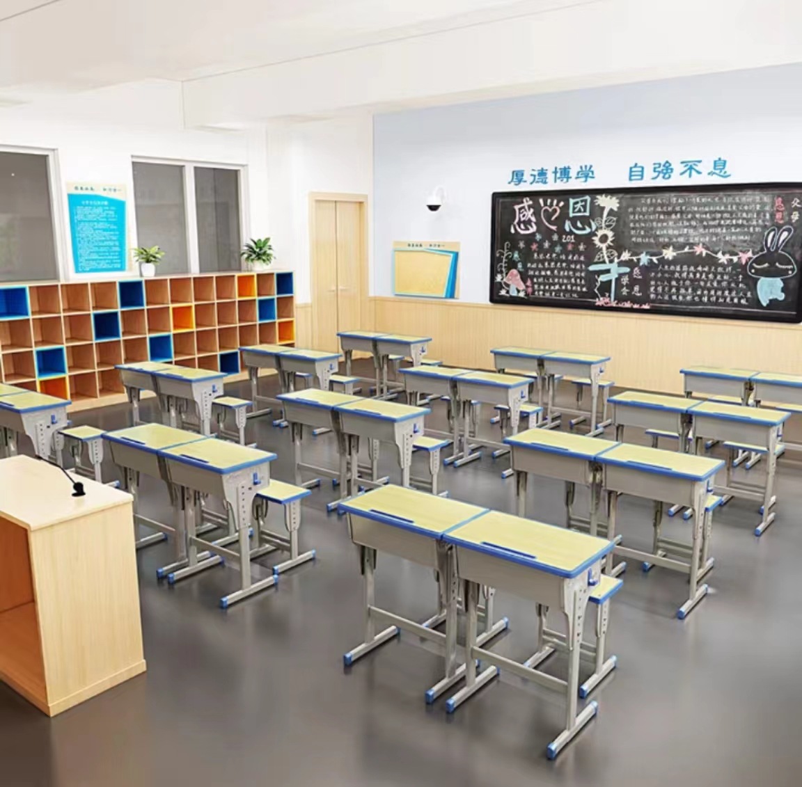 Student desks and chairs, children's study desks and chairs, primary and secondary school desks and chairs, school desks and chairs, Yucai tutoring center writing desks