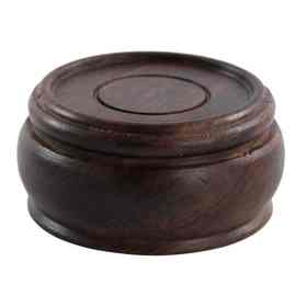 批发黑枝木球形实木质圆底座迷你摆件小木托木座子木雕工艺品水晶