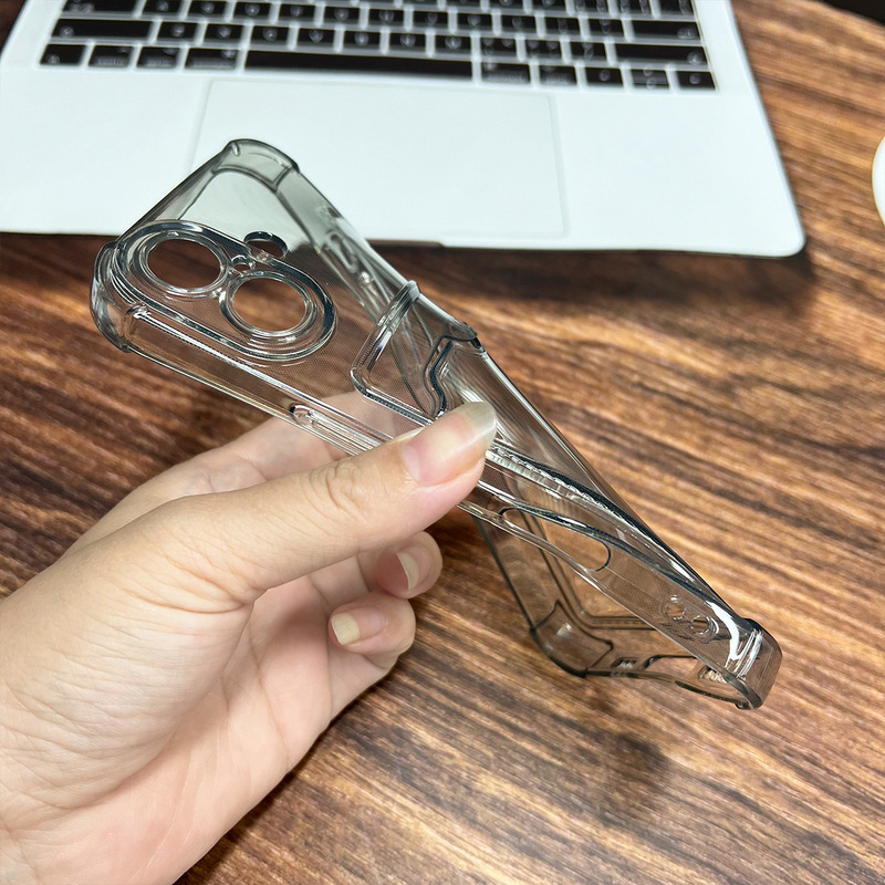 Apple 15Promax カード 16Plus カードホルダー透明ブラック 12 落下防止 iPhone17 携帯電話 11 保護カバーに適しています。|undefined