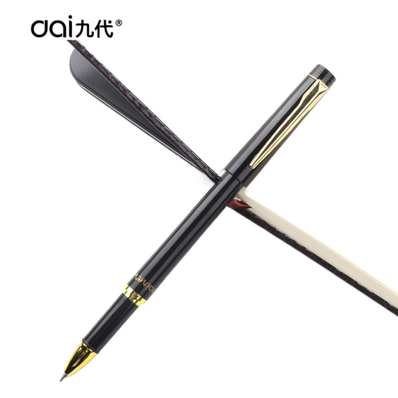 Signature pen gift box printable l lettering neutral pen business gift pen carbon black water pen logo pen