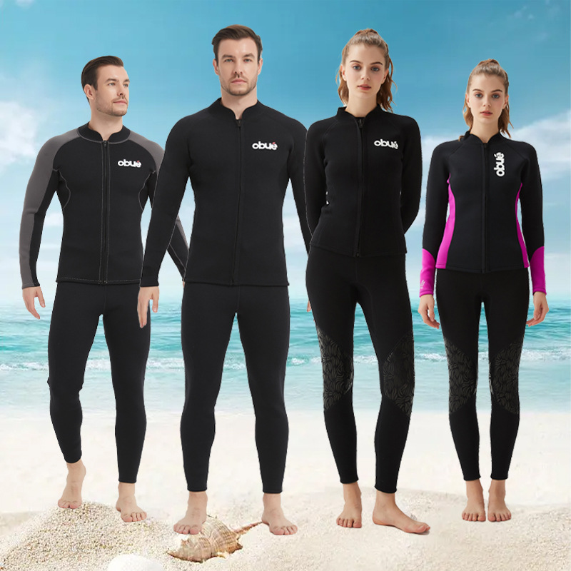 3mm Wetsuit Swimming Surfing Suit Cold-Proof and Warm Snorkeling Free Diving Jet Skiing Top Sports Style