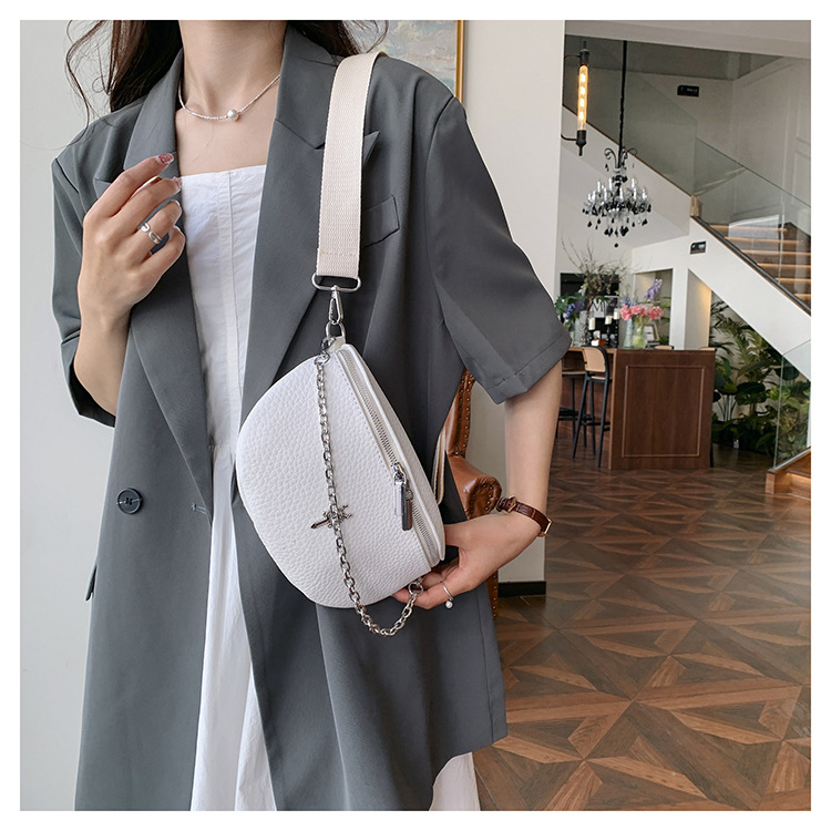 Shoulder Bag Bags Type Women's Streetwear Solid Color PU Waist Bags