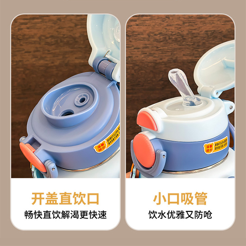 316 tazas de acero inoxidable de paja encantadora taza de bebidas de alto valor facial para estudiantes hervidor de agua