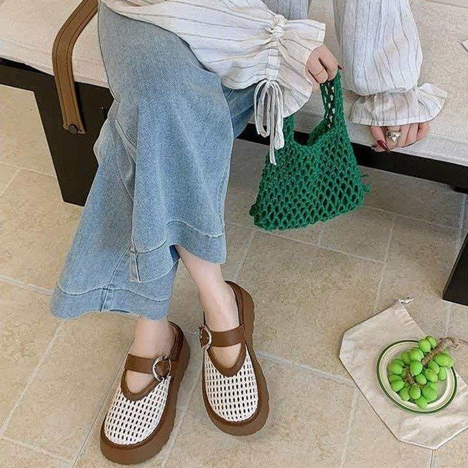 2026 nuevo estilo francés de moda transpirable zapatillas frías perezosas de verano image 4