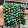 Turquoise copper Phoenix jade, jewelry, round beads, retro bead bracelet, accessory, peacock, wholesale