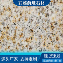 厂家直供黄锈石光面火烧面台阶石压顶石黄金麻花岗岩地铺石楼梯板
