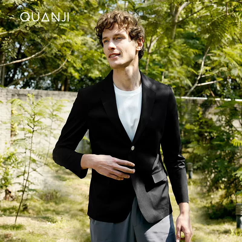 休闲西服套装男结婚新郎西装高端商务正装男士修身帅气两件套