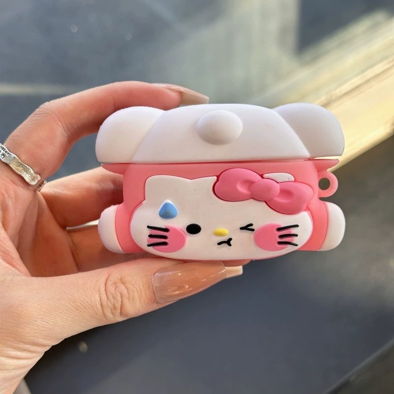 Силиконовый защитный чехол для Apple AirPods (3-е поколение) — дизайн мультгероя, зацепляющий или хвост, беспроводная совместимость