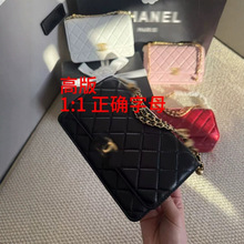 双金珠小香家夏季新款woc发财包真皮24c大牌斜挎单肩高档