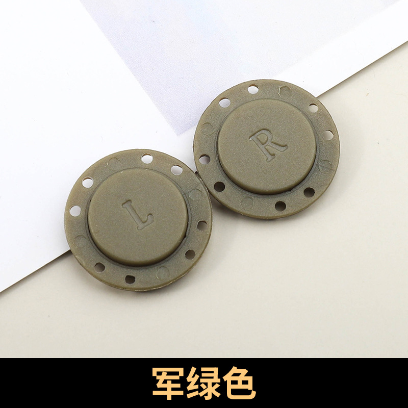 Color de nylon hebilla oculta hebilla magnética hebilla de succión magnética Madre y niño hebilla imán botón Botón abrigo hembra hebilla magnética invisible