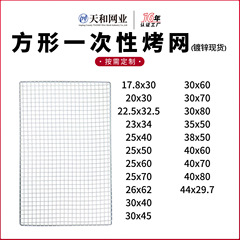 バーベキューメッシュメーカー卸売使い捨てグリルメッシュ家庭用屋外便利なバーベキューメッシュ正方形電気メッキバーベキューメッシュ