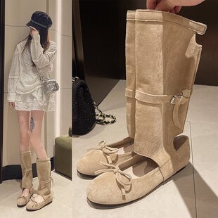 [youshilai] South Korea Niche Design Cool Boots for Children 2024 New Summer Ballet Boots for Women