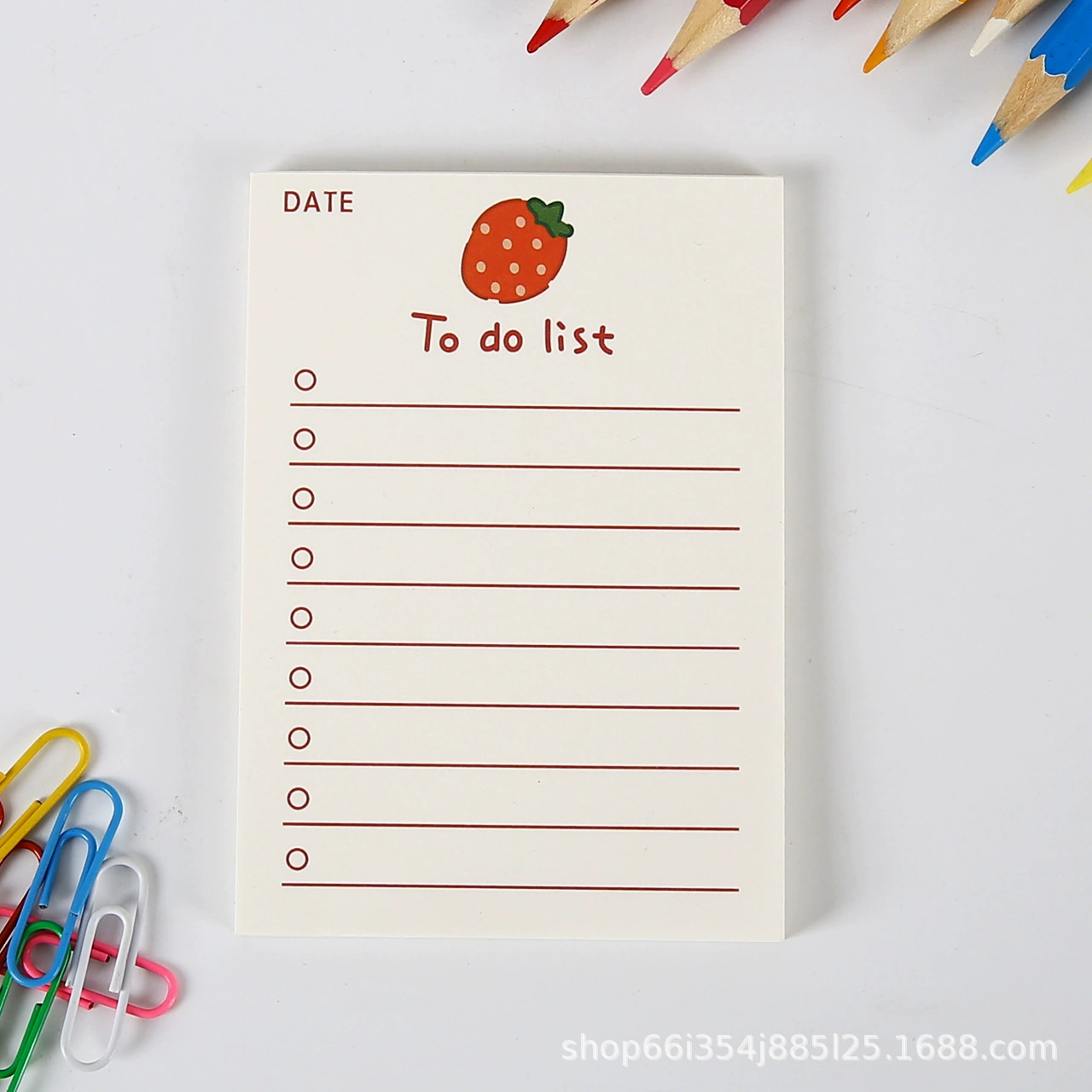 Fruit Bear Notepad Set, 50 pages, assorted colorful covers, cute little message book