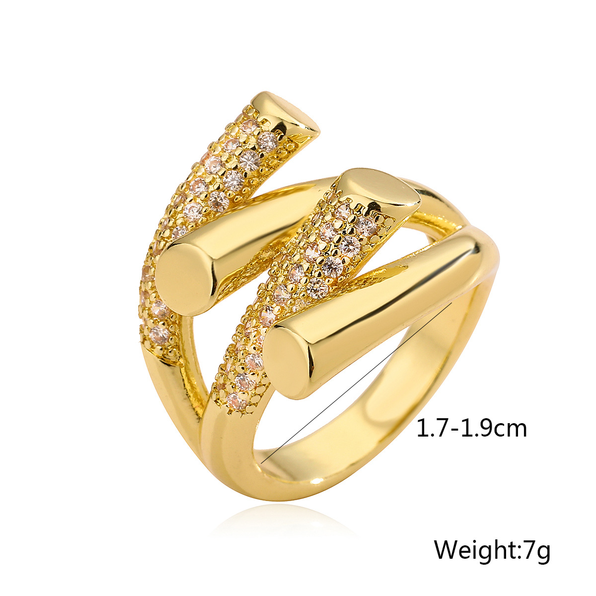 Women's Simple Zircon Set Ring