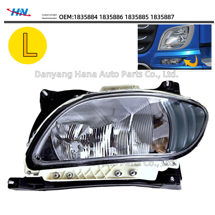 XF106 Luz antiniebla delantera Conjunto halógeno DAF para Dufka Luces 1835884 1835887 1835886