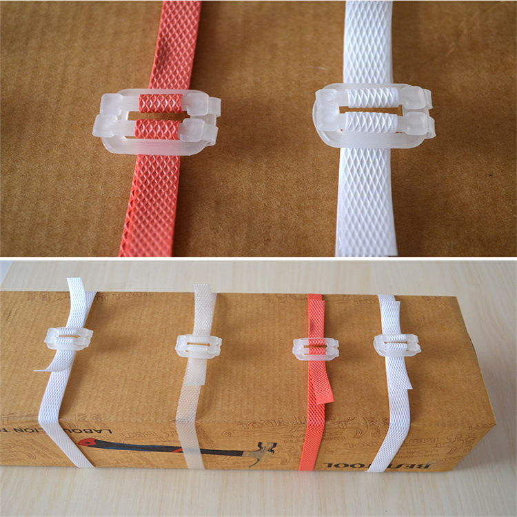 黑龙江PP柔性打包带专用塑料手工打包扣上海透明塑胶手拉收紧包装