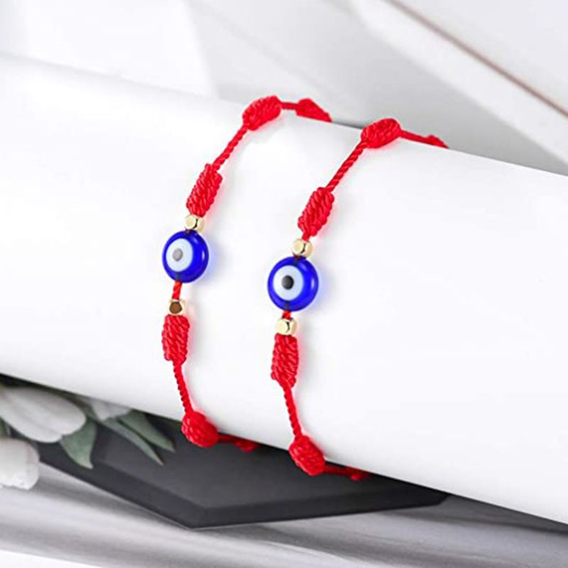 Simple Style Devilu0027S Eye Glass rope Unisex Bracelets 1 Set