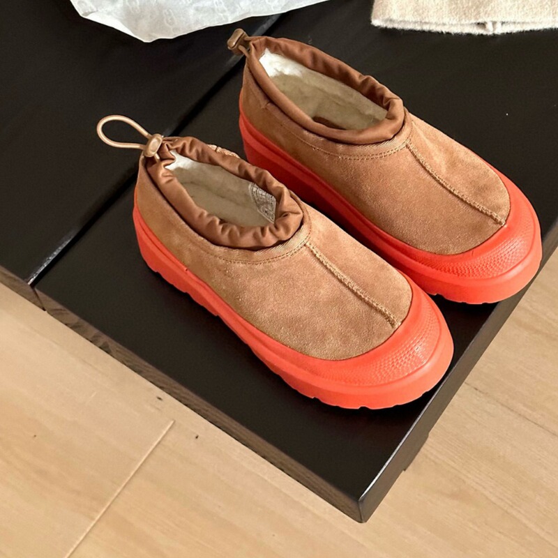 Henan Sangpo's New Low-Cut Wool Boots Tasman Slip-On Couple's Thick-Soled Lace-Up Snow Boots