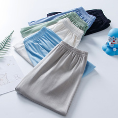 夏季兒童莫代爾防蚊褲中大童純色休閒褲男女童燈籠褲空調褲潮批發