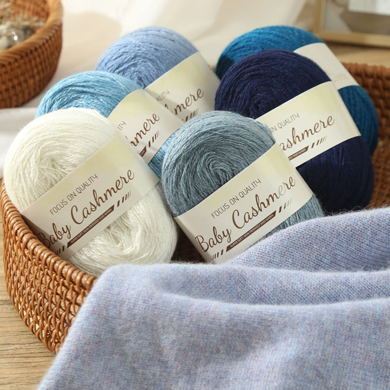 Cashmere woven scarf handmade, ball of yarn, materials set, DIY