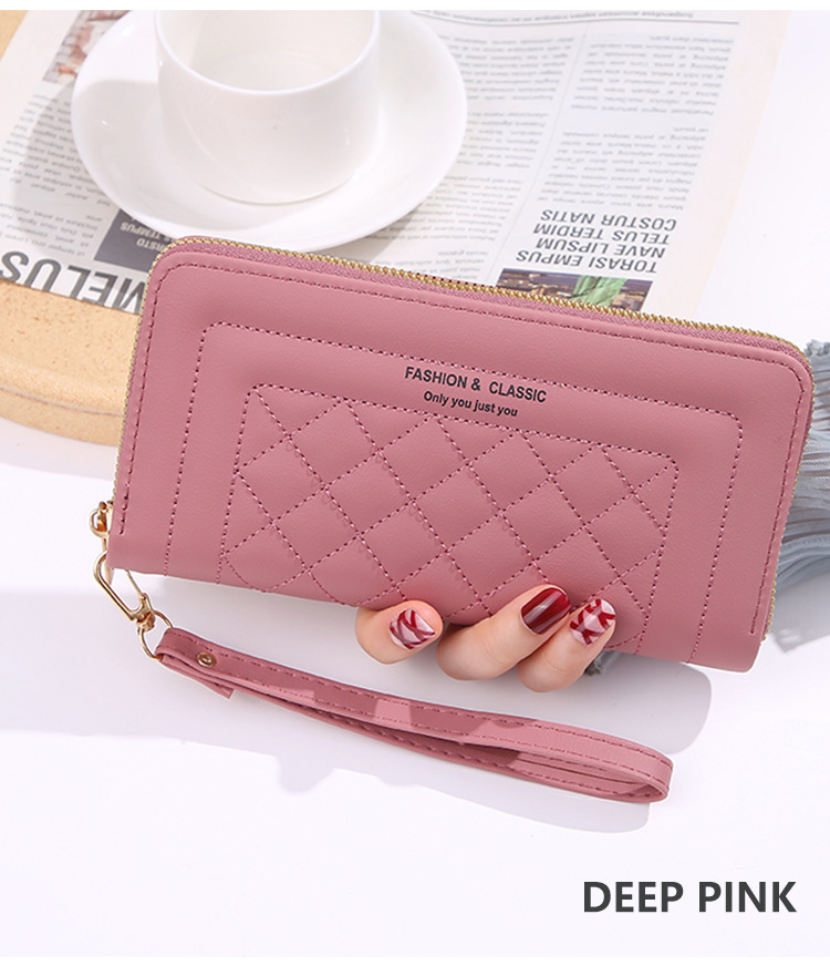 103g Weight pu Lining Material Side Zipper Closure Type Long Wallets Bags Type 1 Piece Quantity Holiday, Banquet, Selfie Occasion pu Material Contrast Binding Function Solid Color Pattern All Seasons Season Women's Gender Sweet Style Square Shape Women's Solid Color Pu Side Zipper Wallets 20