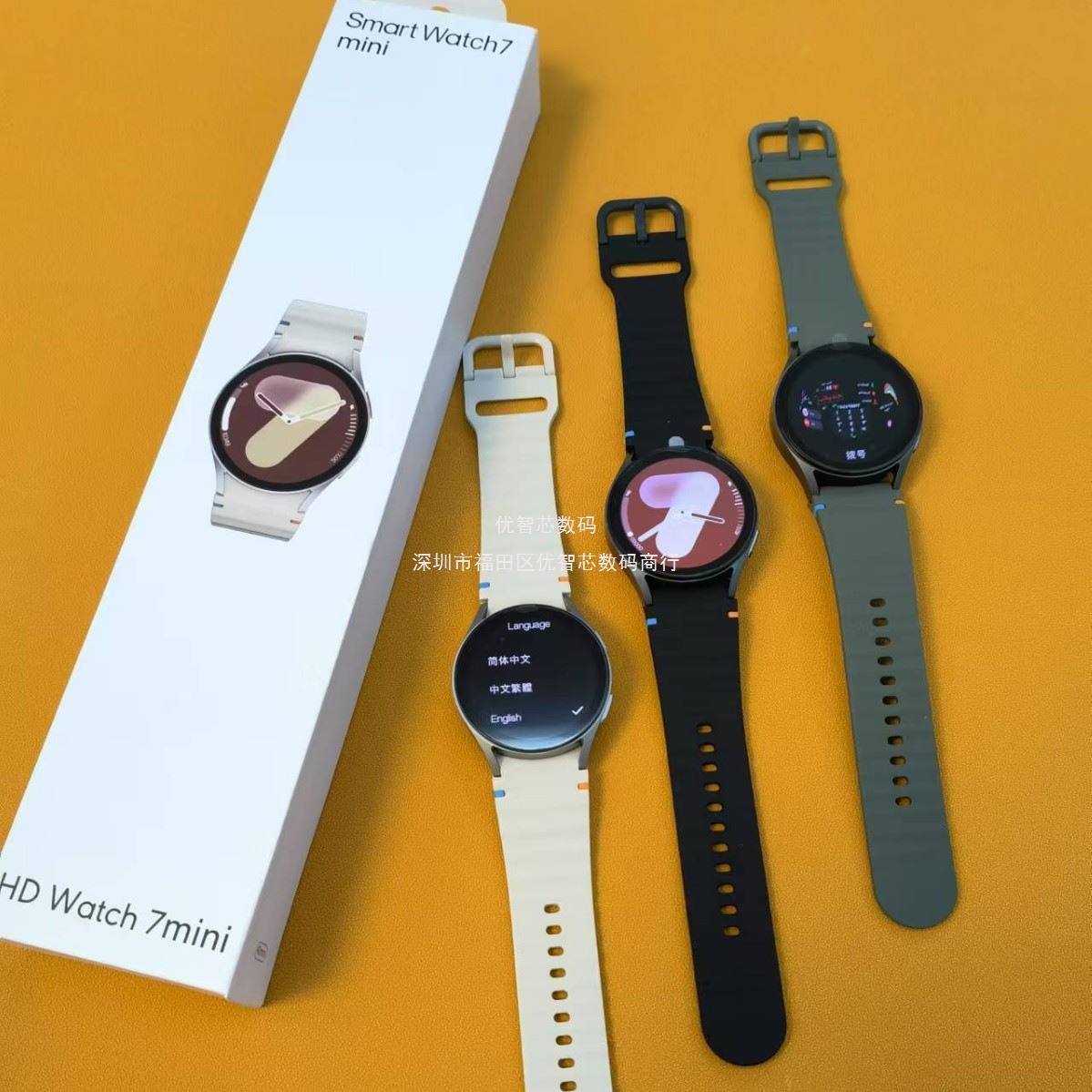 Nuevo transfronterizo HDwatch7mini Bluetooth llamada reloj inteligente pantalla redonda movimiento de navegación recordatorio reloj deportivo