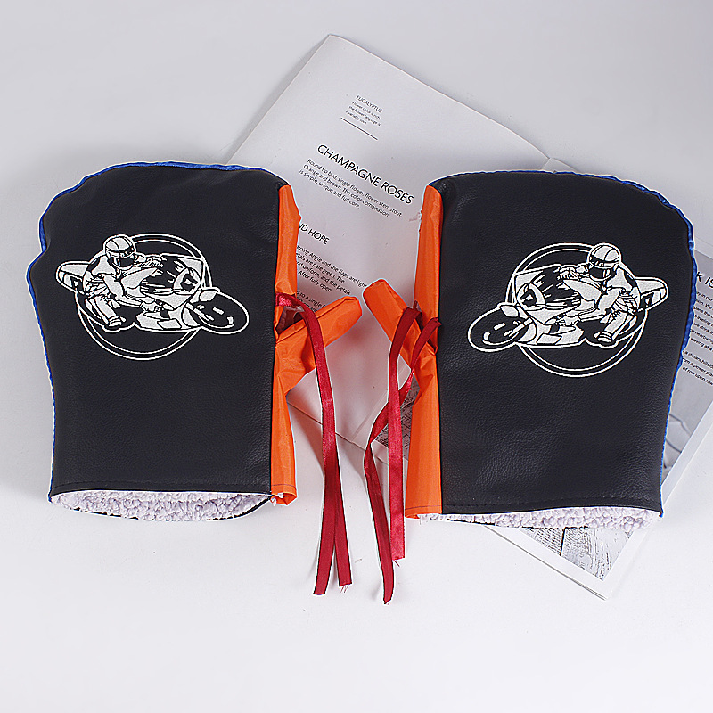 기모 전기 자동차 핸들 세트 방수 가죽 겨울 승마 장갑 오토바이 보편적인 방한 따뜻한 장갑