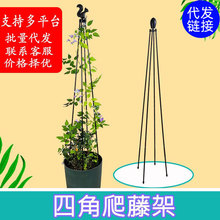 铁线莲四角花塔型支架子花架爬藤架户外阳台园艺风车茉莉月季支撑